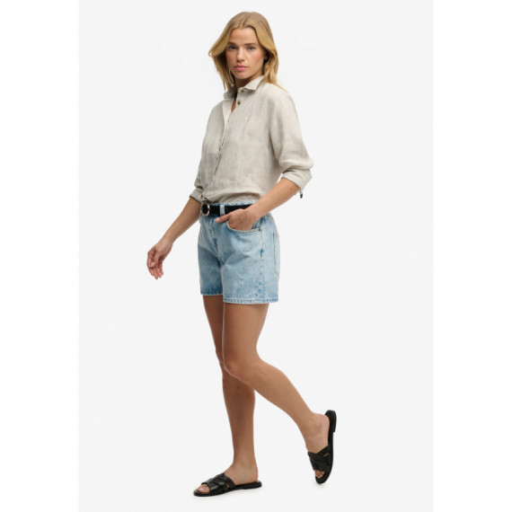 Superdry Pantalones Cortos Mujer Mid Rise Denim Short W7110491A-D8X