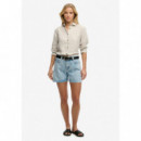 Superdry Pantalones Cortos Mujer Mid Rise Denim Short W7110491A-D8X