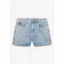 Superdry Pantalones Cortos Mujer Mid Rise Denim Short W7110491A-D8X