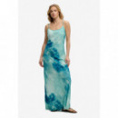 Superdry Vestidos Mujer Printed Maxi Slip Dress W8012049A-L1A