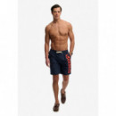 Superdry Bañadores Hombre Logo 19 Boardshort M3010268A-09S