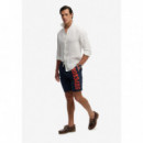 Superdry Bañadores Hombre Logo 19 Boardshort M3010268A-09S