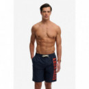 Superdry Bañadores Hombre Logo 19 Boardshort M3010268A-09S