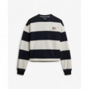 Superdry Sudaderas Mujer Ath Ess Stripe Slouchy Crew W2012609A-K8E