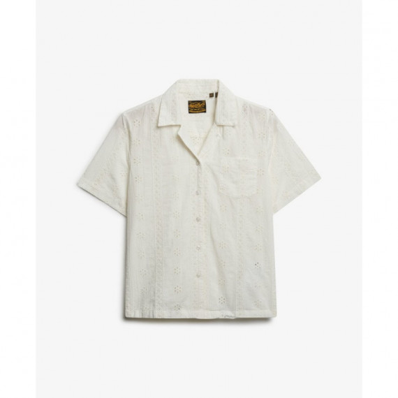 SUPERDRY Camisas Mujer Heritage Broderie S/s Shirt W4010551A-71D