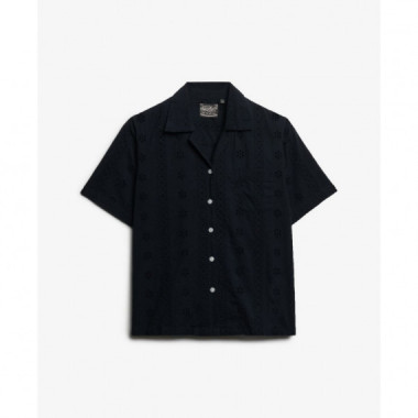 Superdry Camisas Mujer Heritage Broderie S/S Shirt W4010551A-98T