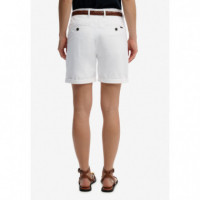 SUPERDRY Pantalones Cortos Mujer Chino Short W7110520A-04C