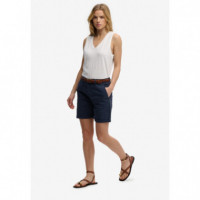 SUPERDRY Pantalones Cortos Mujer Chino Short W7110520A-09S