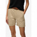 Superdry Pantalones Cortos Mujer Chino Short W7110520A-2DN
