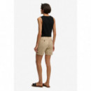 Superdry Pantalones Cortos Mujer Chino Short W7110520A-2DN