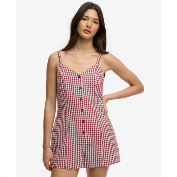 Superdry Vestidos Mujer Gingham Cami Playsuit W8012138A-55J