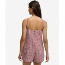 Superdry Vestidos Mujer Gingham Cami Playsuit W8012138A-55J