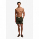 Superdry Bañadores Hombre Printed Logo 16 Swim Short M3010265A-1KM