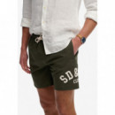 Superdry Bañadores Hombre Printed Logo 16 Swim Short M3010265A-1KM