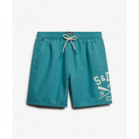 SUPERDRY Bañadores Hombre Printed Logo 16 Swim Short M3010265A-AB6