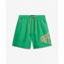 Superdry Bañadores Hombre Printed Logo 16 Swim Short M3010265A-06E