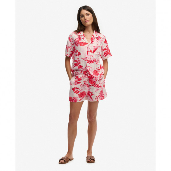 SUPERDRY Camisas Mujer Beach Printed S/s Shirt W4010586A-K1U