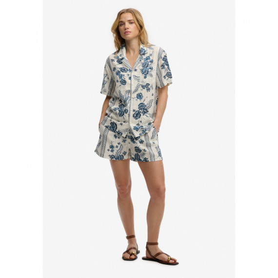 SUPERDRY Camisas Mujer Beach Printed S/s Shirt W4010586A-K8H