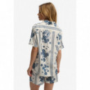 SUPERDRY Camisas Mujer Beach Printed S/s Shirt W4010586A-K8H