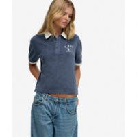 SUPERDRY Tops Mujer Heritage Terry Polo W6012210A-11V