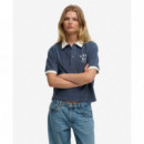 Superdry Tops Mujer Heritage Terry Polo W6012210A-11V