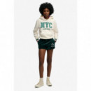 Superdry Pantalones Cortos Mujer Country Club Velour Shorts W7110501A-8UM