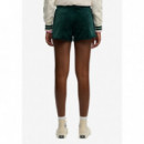 Superdry Pantalones Cortos Mujer Country Club Velour Shorts W7110501A-8UM