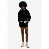 SUPERDRY Pantalones Cortos Mujer Country Club Velour Shorts W7110501A-98T