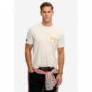 SUPERDRY Camiseta Hombre Tokyo Narrative Loose Tee M1012248A-1KI