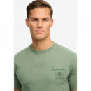 SUPERDRY Camiseta Hombre Tokyo Narrative Loose Tee M1012248A-1XE