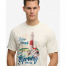 SUPERDRY Camiseta Hombre Maritime Loose Tee M1012355A-34C
