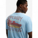 SUPERDRY Camiseta Hombre Outdoors Mountain Rlxd Tee M1012358A-VYJ