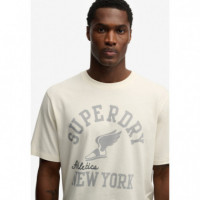 SUPERDRY Camiseta Hombre Ath Ess Tee M1012364A-8ML