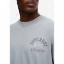 SUPERDRY Camiseta Hombre Ath Ess Tee M1012364A-FL2