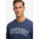 SUPERDRY Camiseta Hombre Ath Ess Tee M1012364A-JUA