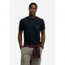 SUPERDRY Camiseta Hombre Vintage Prep Relaxed Pcket Tee M1012368A-98T