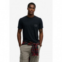 SUPERDRY Camiseta Hombre Vintage Prep Relaxed Pcket Tee M1012368A-98T