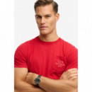 SUPERDRY Camiseta Hombre Vintage Prep Relaxed Pcket Tee M1012368A-RXG
