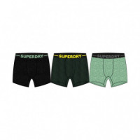 SUPERDRY Ropa Interior Hombre Boxer Triple Pack M3110476A-K8R