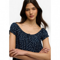 SUPERDRY Tops Mujer Ss 1/2 Button Woven Top W6012219A-L1E