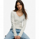 Superdry Tops Mujer Athletic Button Down Ls Top W6012276A-C8F