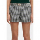 Superdry Pantalones Cortos Mujer Cotton Stripe Elastic Short W7110476A-4H6