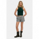 Superdry Pantalones Cortos Mujer Cotton Stripe Elastic Short W7110476A-4H6