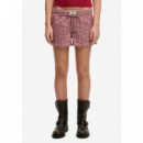 Superdry Pantalones Cortos Mujer Cotton Stripe Elastic Short W7110476A-55J