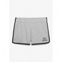 SUPERDRY Pantalones Cortos Mujer Ath Ess Waffle Retro Short W7110506A-5WB