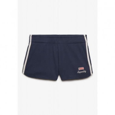 Superdry Pantalones Cortos Mujer Ath Ess Waffle Retro Short W7110506A-JUA