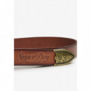 SUPERDRY Cinturón de Mujer Skinny Western Belt W9810196A-H4A