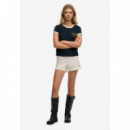 Superdry Pantalones Cortos Mujer Ath Ess Jersey Script Short W7110508A-8ML