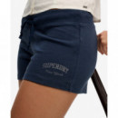 Superdry Pantalones Cortos Mujer Ath Ess Jersey Script Short W7110508A-JUA