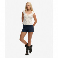 SUPERDRY Pantalones Cortos Mujer Ath Ess Jersey Script Short W7110508A-JUA